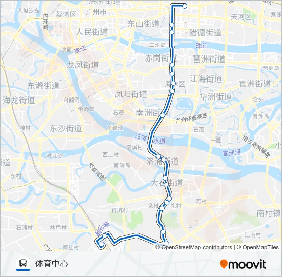 夜61路 Bus Line Map
