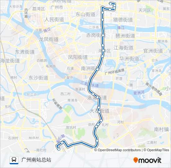 夜61路 Bus Line Map