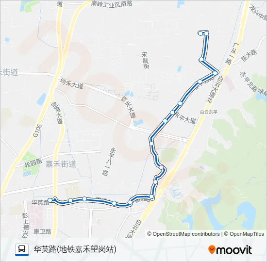 夜62路 Bus Line Map