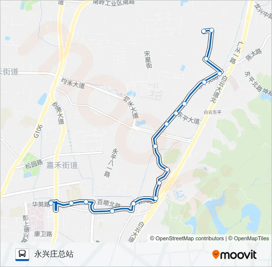 夜62路 Bus Line Map