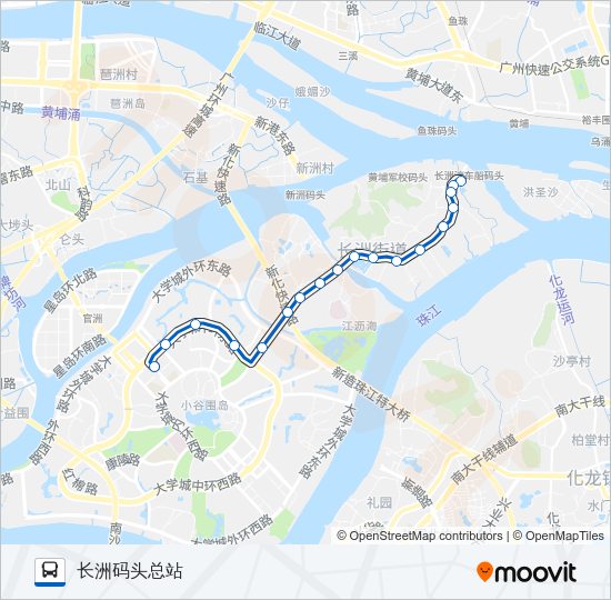 公交夜65路的线路图
