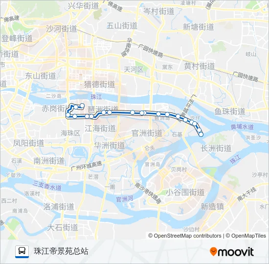 夜66路 Bus Line Map