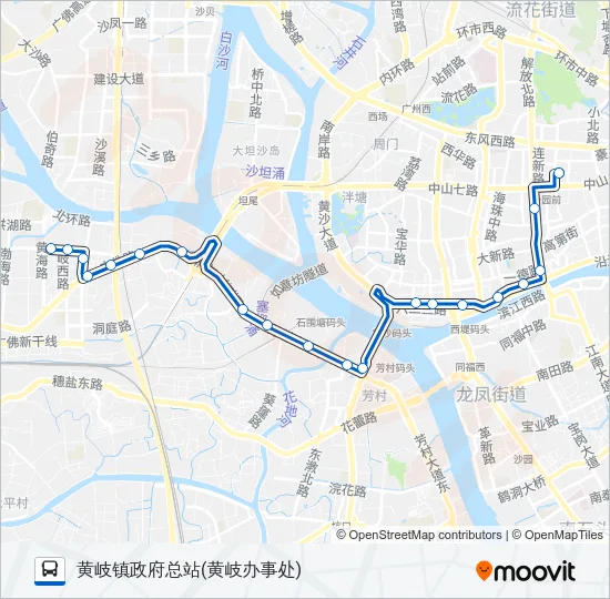 夜67路 Bus Line Map