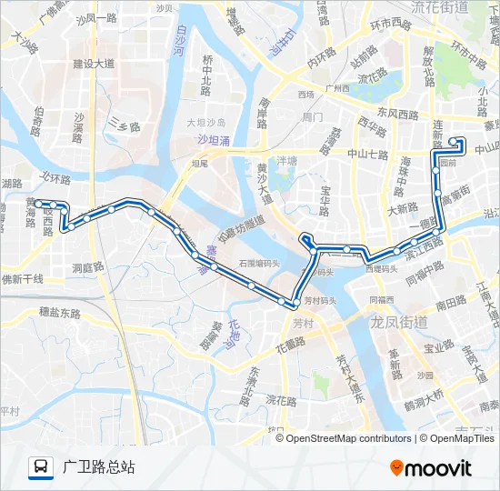 夜67路 Bus Line Map