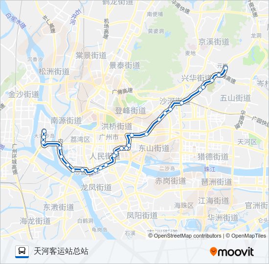 公交夜69路的线路图