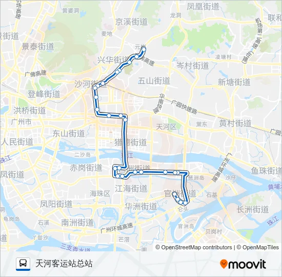 夜70路 Bus Line Map