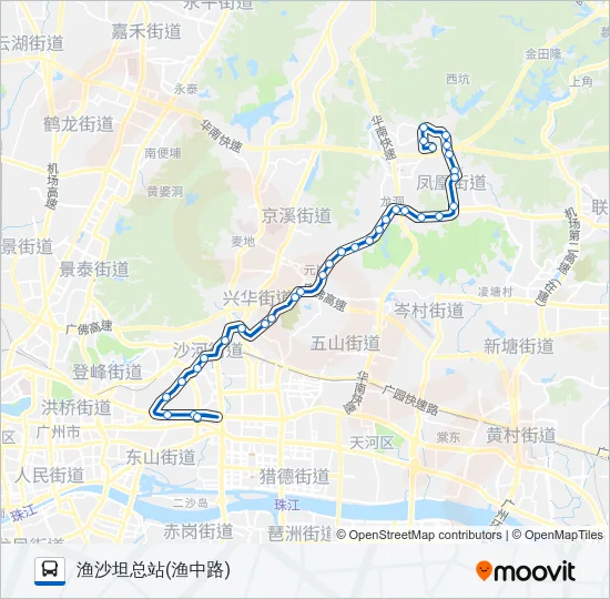 夜71路 Bus Line Map