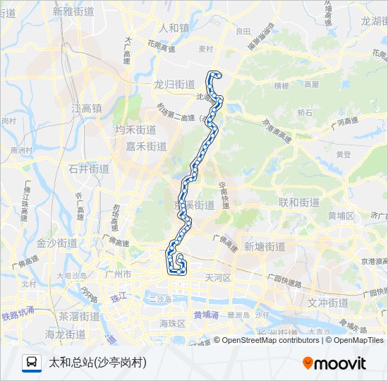 公交夜74路的线路图