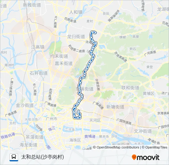 夜74路 Bus Line Map