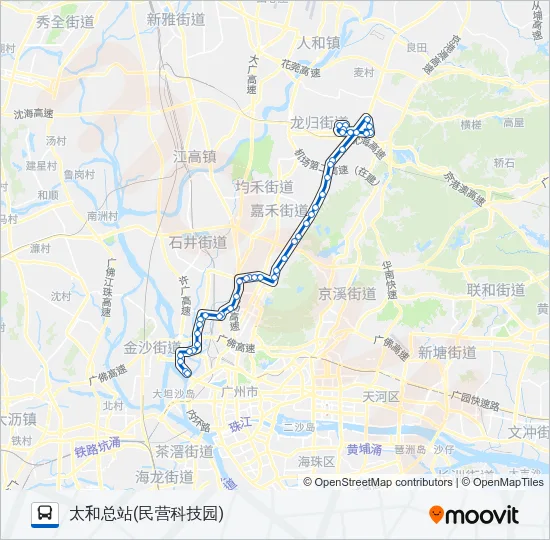 夜76路 Bus Line Map