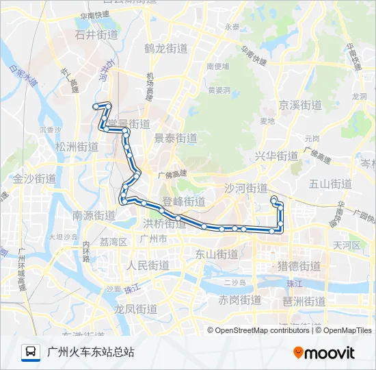 夜77路 Bus Line Map