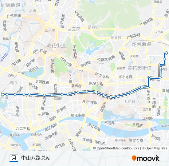 夜78路 Bus Line Map