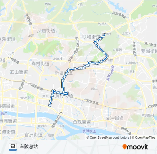 夜81路 Bus Line Map