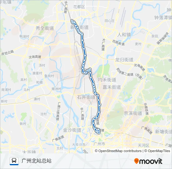 夜87路 Bus Line Map