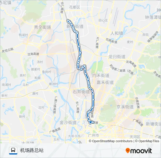 夜87路 Bus Line Map
