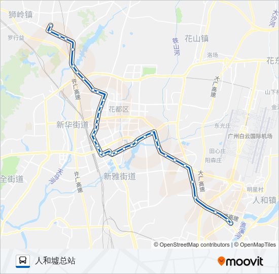 夜92路 Bus Line Map