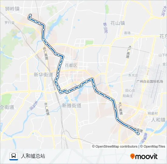 夜92路 Bus Line Map
