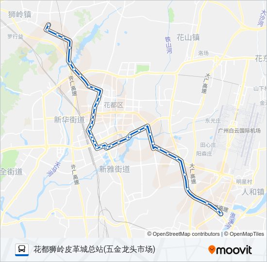 公交夜92路的线路图