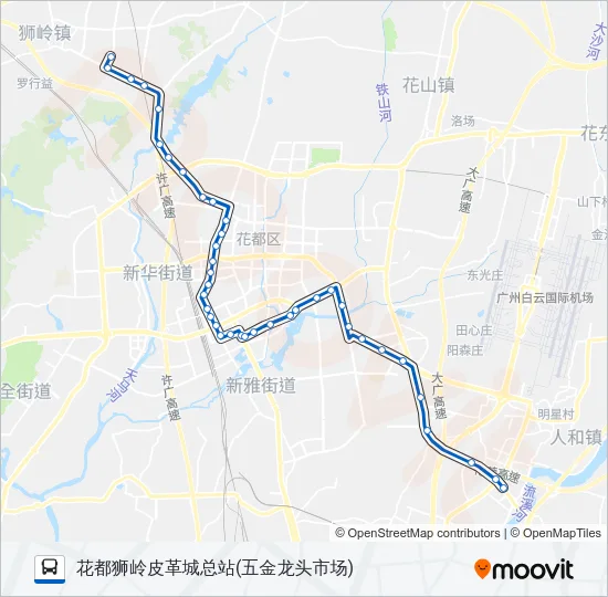 夜92路 Bus Line Map