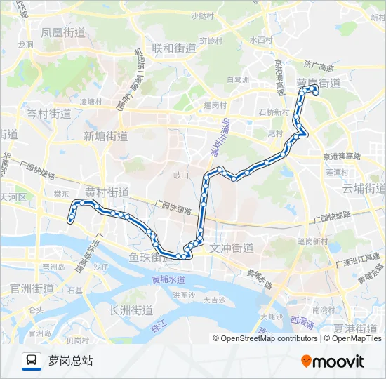 夜97路 Bus Line Map