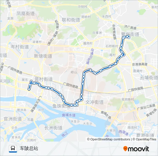 夜97路 Bus Line Map