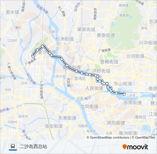 公交广12路的线路图