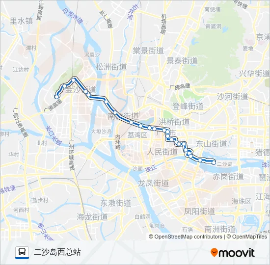广12路 Bus Line Map