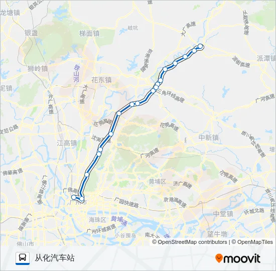 广从1路 Bus Line Map