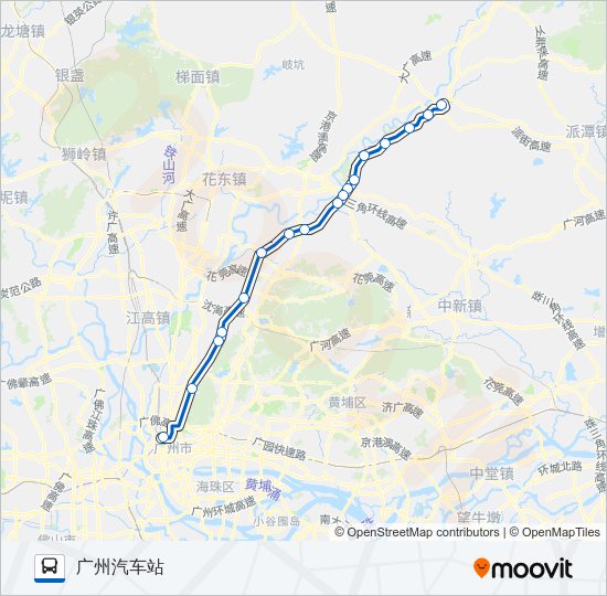 公交广从1路的线路图