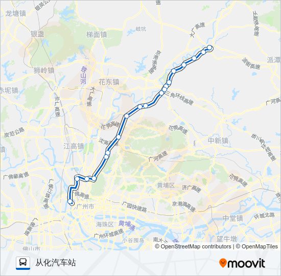 公交广从3路的线路图