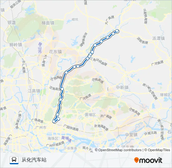 广从4路 Bus Line Map