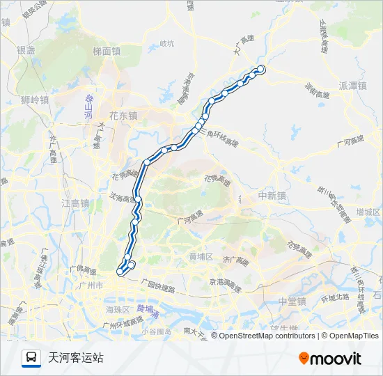 广从4路 Bus Line Map