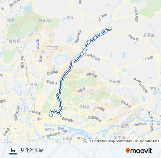 公交广从5路的线路图
