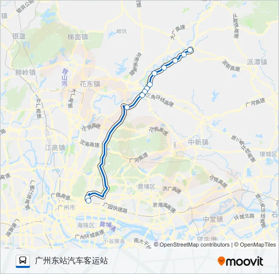 公交广从5路的线路图