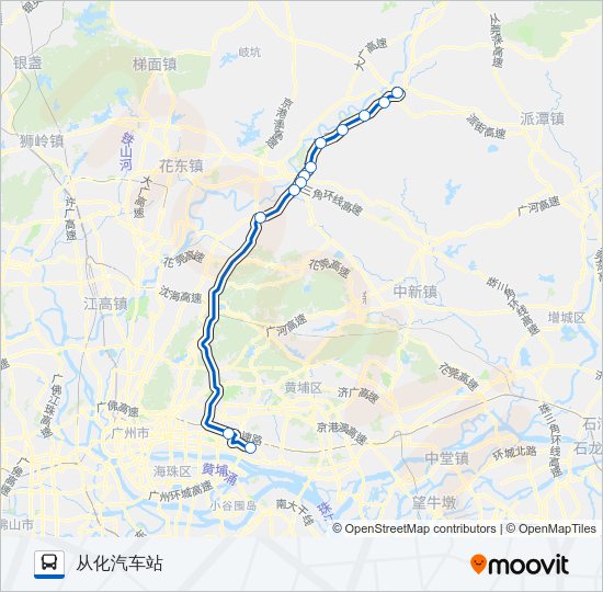公交广从6路的线路图