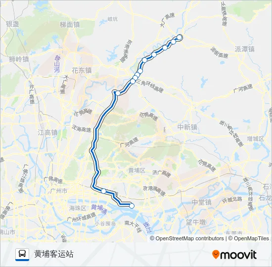 广从7路 Bus Line Map