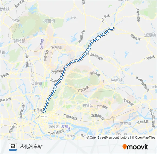 广从8路 Bus Line Map