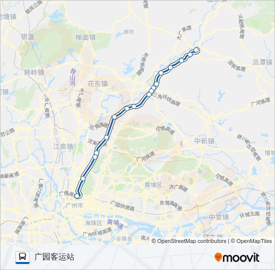 公交广从8路的线路图