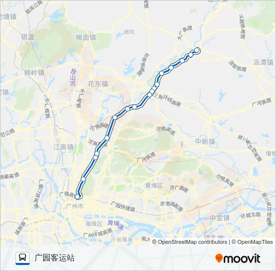 广从8路 Bus Line Map
