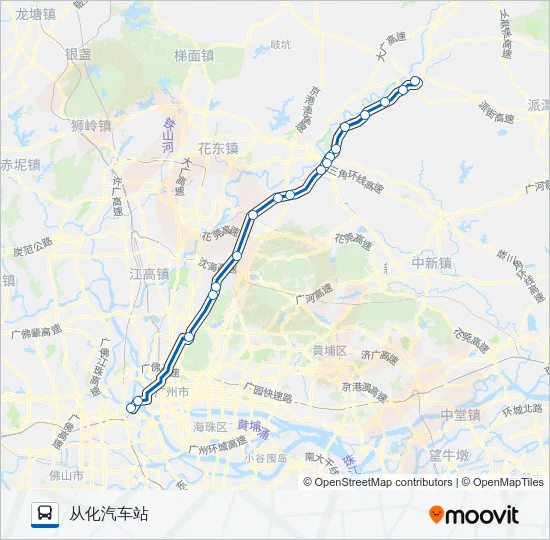 广从9路 Bus Line Map