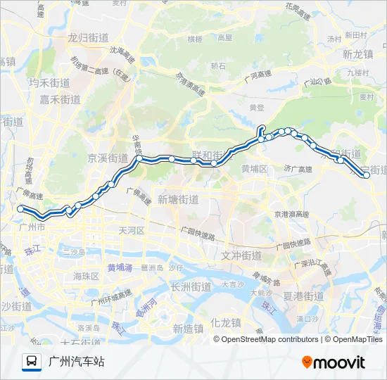 广增2路 Bus Line Map