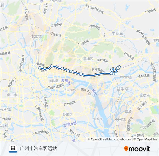 公交广增3路的线路图