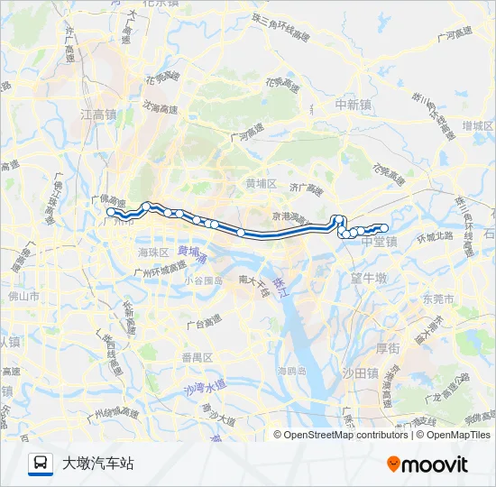 广增4路 Bus Line Map