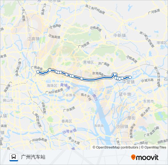 公交广增4路的线路图