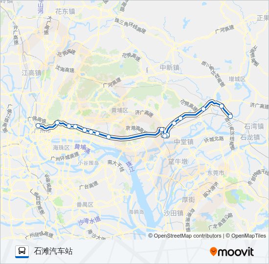 公交广增5路的线路图