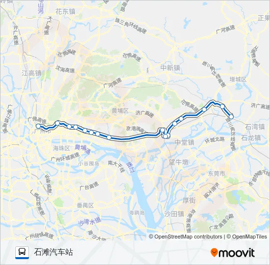 公交广增5路的线路图