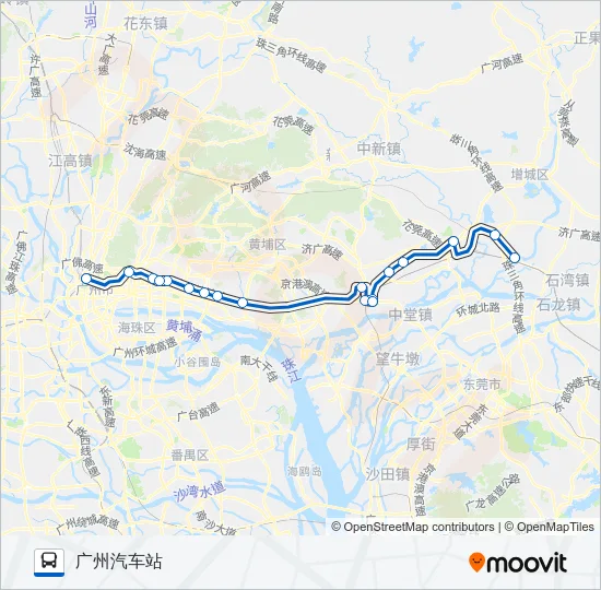 广增5路 Bus Line Map