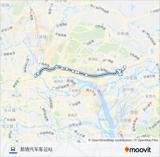 广增7路 Bus Line Map