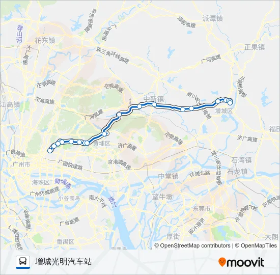 广增9路 Bus Line Map
