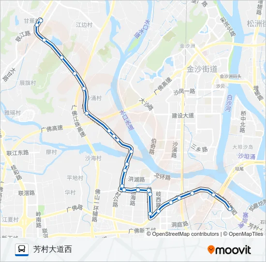 沥12路 Bus Line Map
